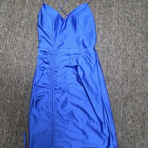 B Darlin Vibrant Blue Dress